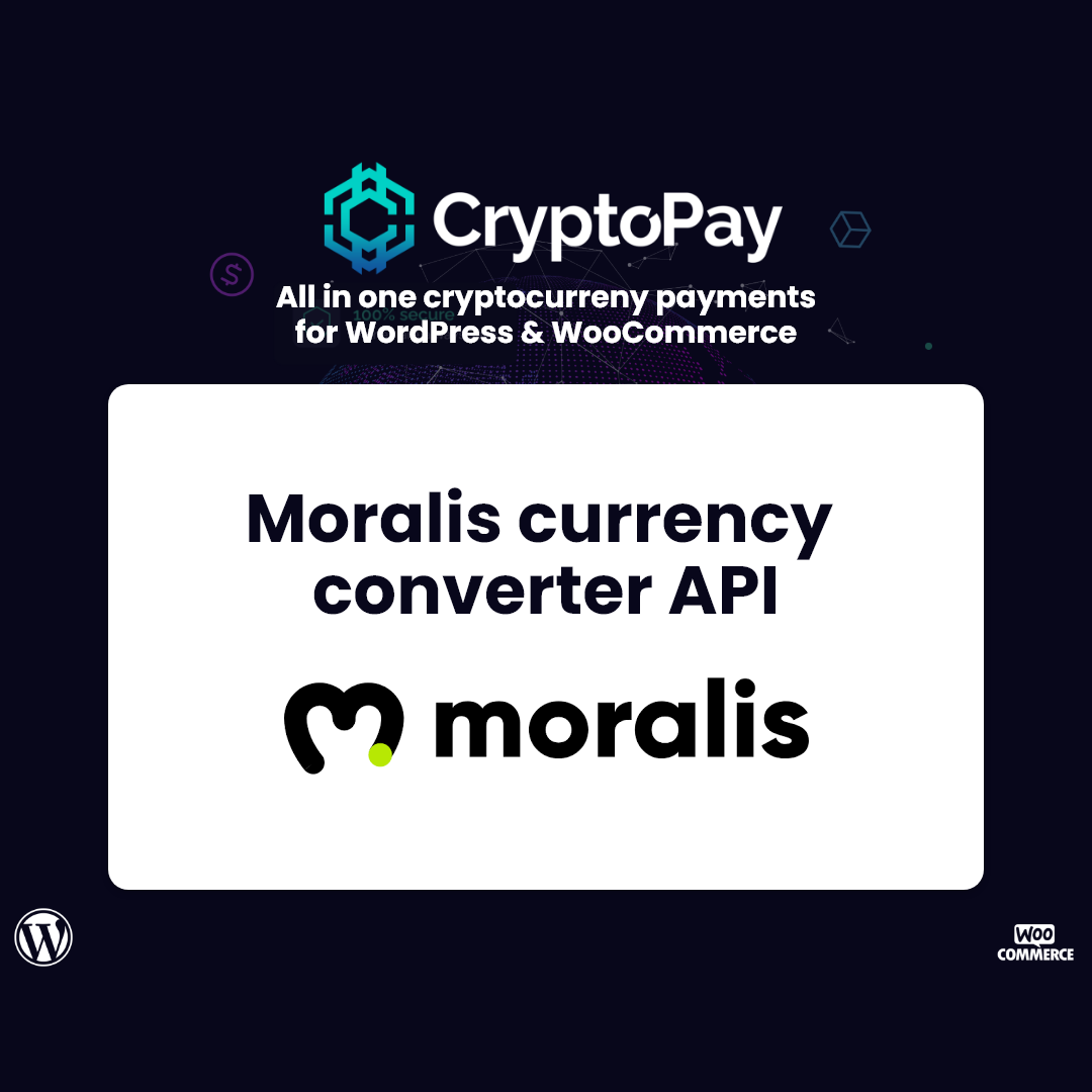 Moralis currency converter API for CryptoPay